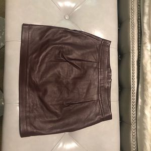 Valentine Gauthier Skirts - Valentine Gauthier maroon leather mini 0 Valentine Gauthier Skirts - Valentine Gauthier maroon leather mini 0
